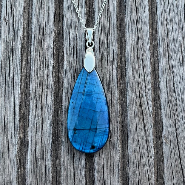 Pendentif labradorite spectrolite