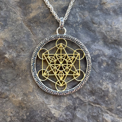 Pendentif LUXE ANKORA & Métatron - Or & Argent