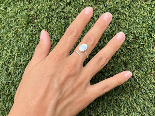 bague larimar argent ajustable