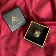bijoux bague spirituelle femme labradorite cuivre