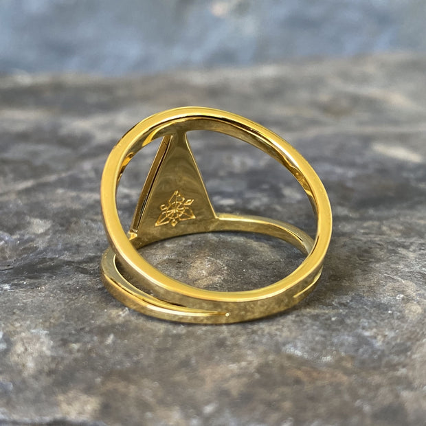 Bague Triangle - Or - Ankora