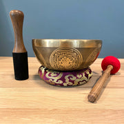 Bol Chantant Tibétain « ANKORA & Sri Yantra » Grande taille - 20 cm