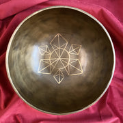 Bol Chantant Tibétain « ANKORA & Sri Yantra » Grande taille - 20 cm