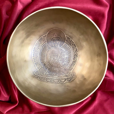 Bol Chantant Tibétain « Bouddha » Grande taille - 20 cm - Ankora