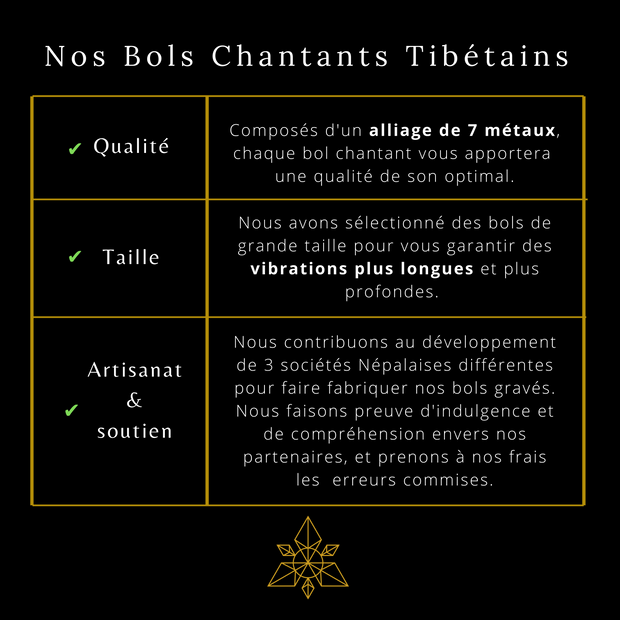 Bol Chantant Tibétain - Grande taille - 24 cm - Ankora