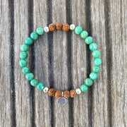 bracelet-amazonite-rudrakha-bleu-vert-marron