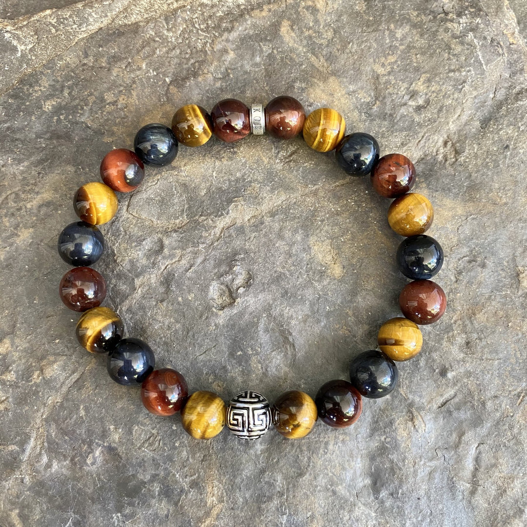 Bracelet Contre Le Mauvais œil – Perles En œil De Tigre, Obsidienne, Résine | Porte-bonheur, Protection énergétique Pour Homme