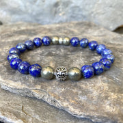 bracelet-lapis-lazuli-pyrite-pierre-bleu-gris