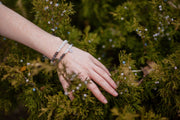 Bracelet « Sérénité » Pierre de lune et Labradorite - Argent 925 - 6 mm,  - Ankora
