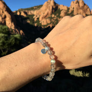Bracelet « Éveil spirituel » Labradorite et Quartz Tourmaline - 6 mm - Grade AAA,  - Ankora