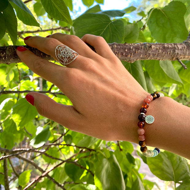 Bracelet des 7 chakras - Vraies Pierres de Qualité Supérieure – ANKORA