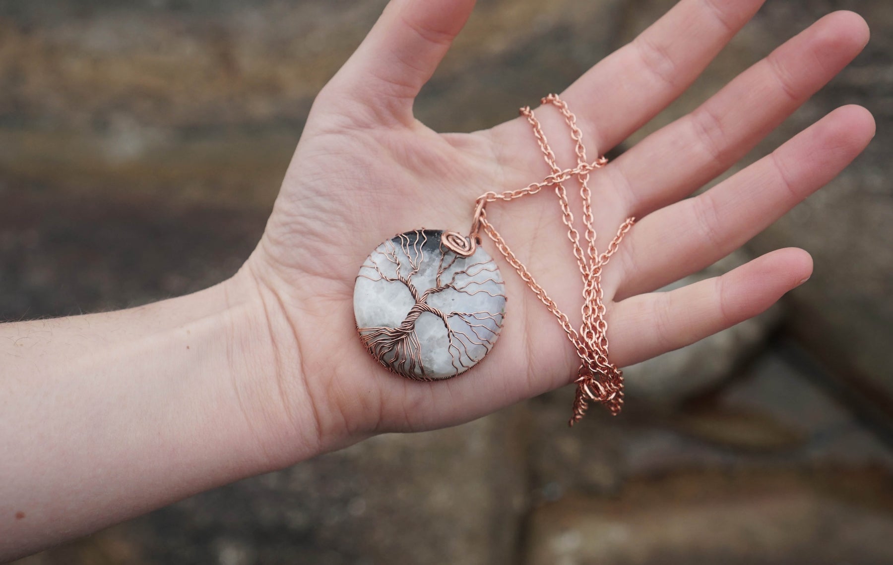 Pendentifs "Arbre de vie" en Pierres naturelles – ANKORA