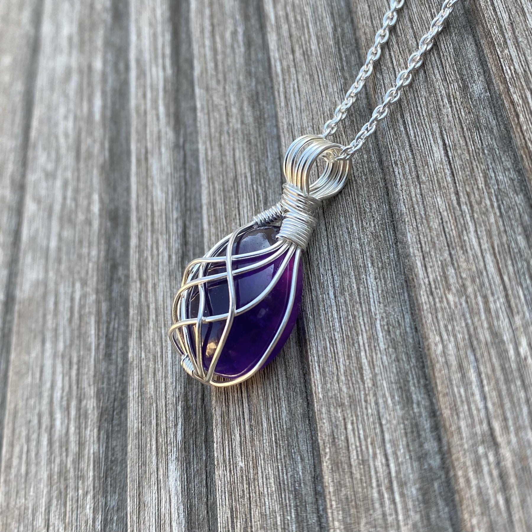 PENDENTIF GOUTTE AMETHYSTE main image 1