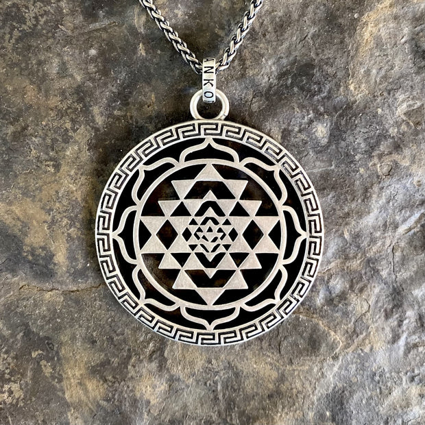 Pendentif Shri Yantra - Argent Massif