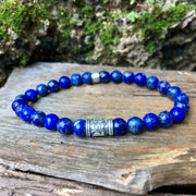 bracelet mala bouddhiste en lapis lazuli